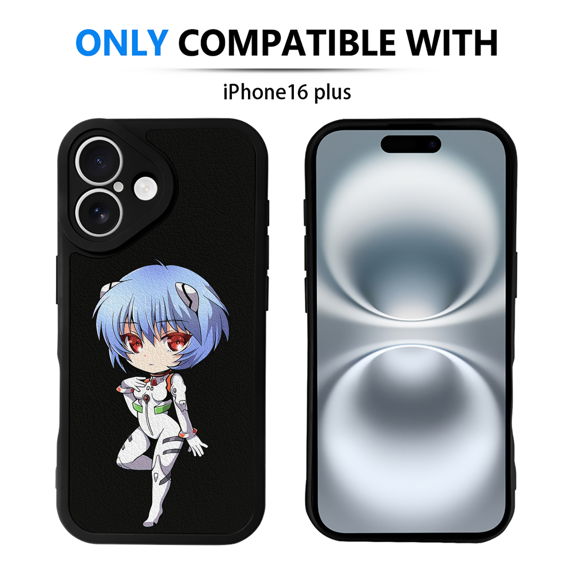 （画像用） EVA 新世紀エヴァンゲリオン 【iPhone 16シリーズ対応】シリコンスマホケース（レザー調） 材質：シリコン